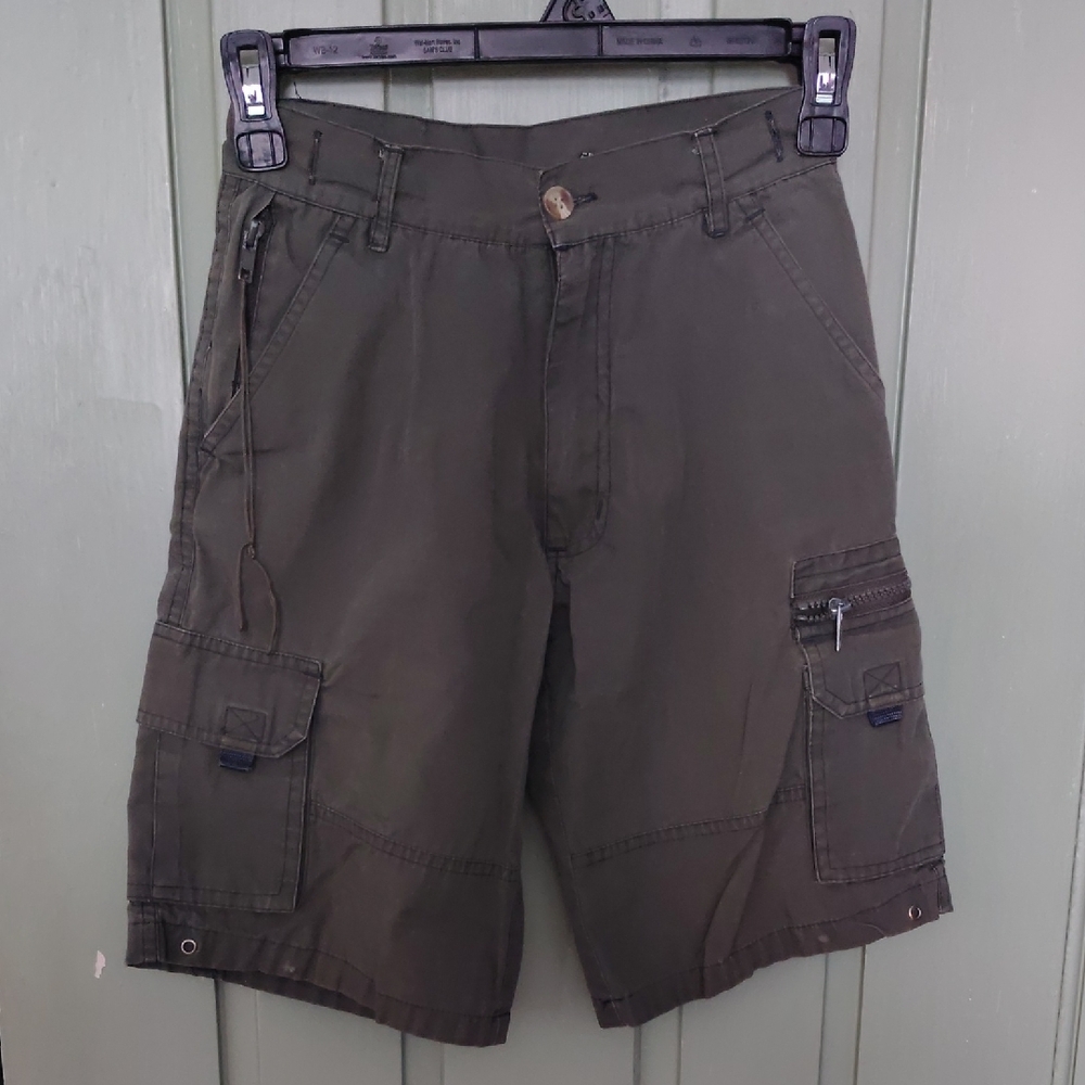 Boy's Olive Cargo Shorts